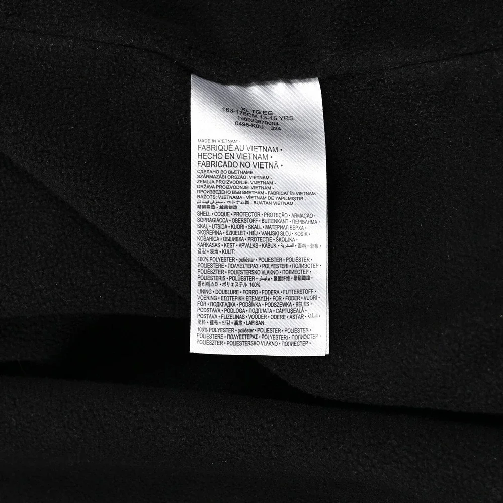 Nike Windrunner Full Zip Hooded Windbreaker Jacket Black Youth Size XL Pockets